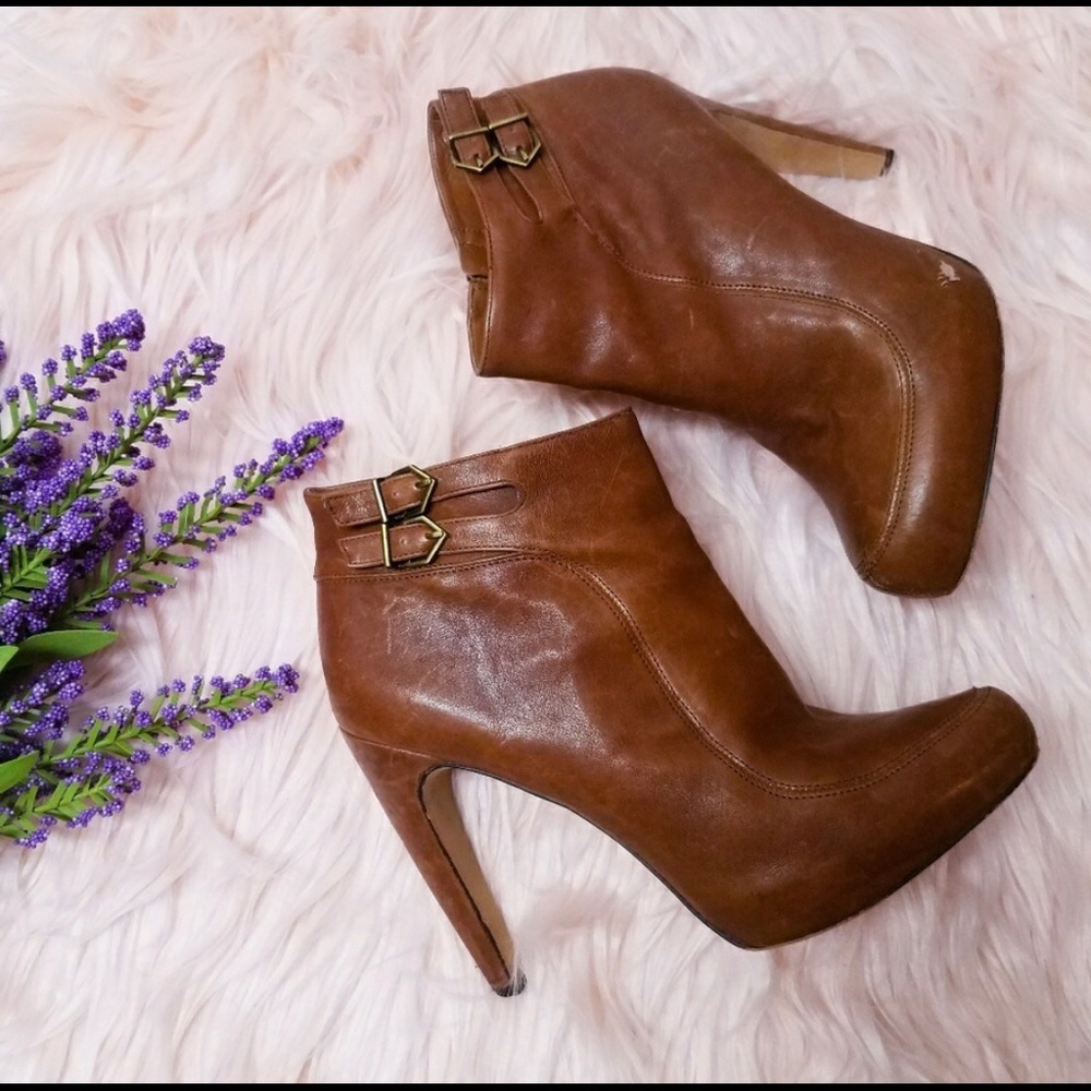 Sam Edelman | Kit Brown Leather Booties | 9.5